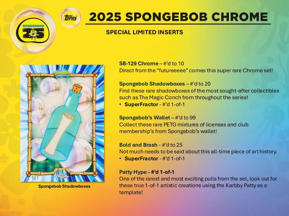 2025 Topps Chrome SpongeBob Blaster Box