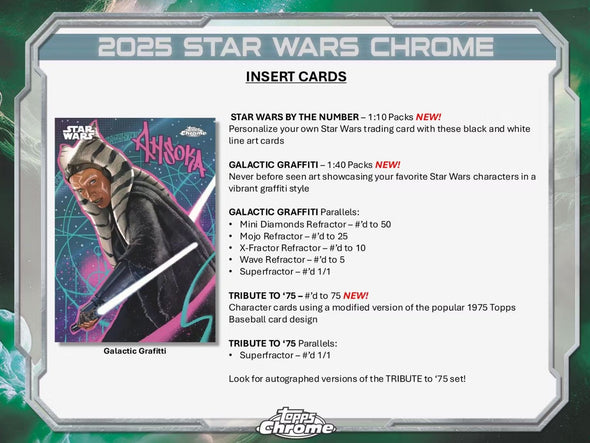 2025 Topps Chrome Star Wars Hobby Box