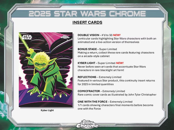2025 Topps Chrome Star Wars Hobby Box