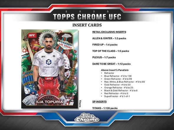 2025 Topps Chrome UFC Mega Box