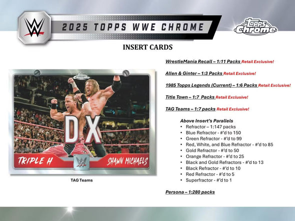 2025 Topps Chrome WWE Blaster Box