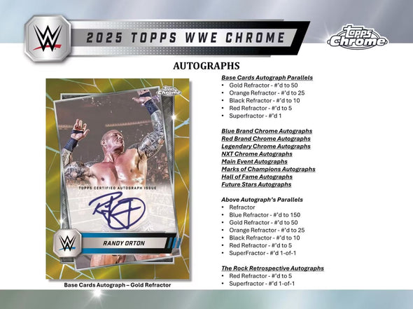 2025 Topps Chrome WWE Blaster Box