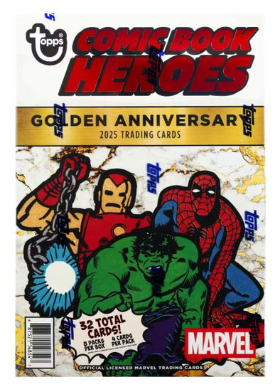 2025 Topps Marvel Comic Book Heroes 1975 Golden Anniversary Hobby Box