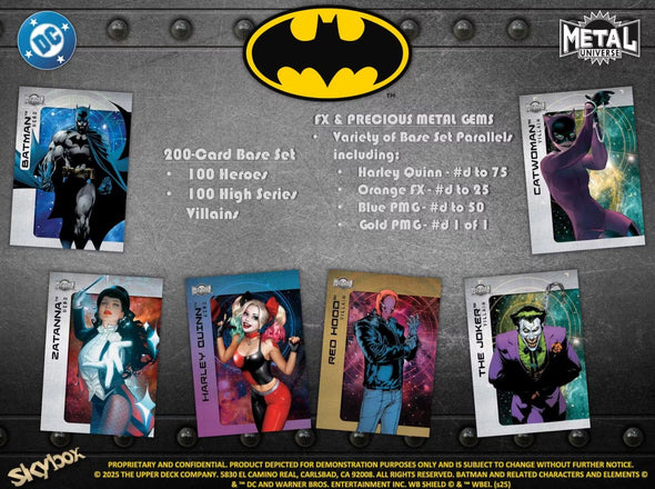 2025 Upper Deck Batman Skybox Metal Universe Hobby Box