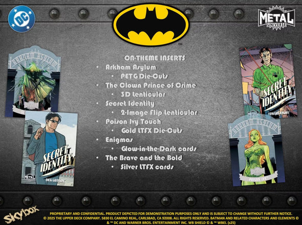 2025 Upper Deck Batman Skybox Metal Universe Hobby Box