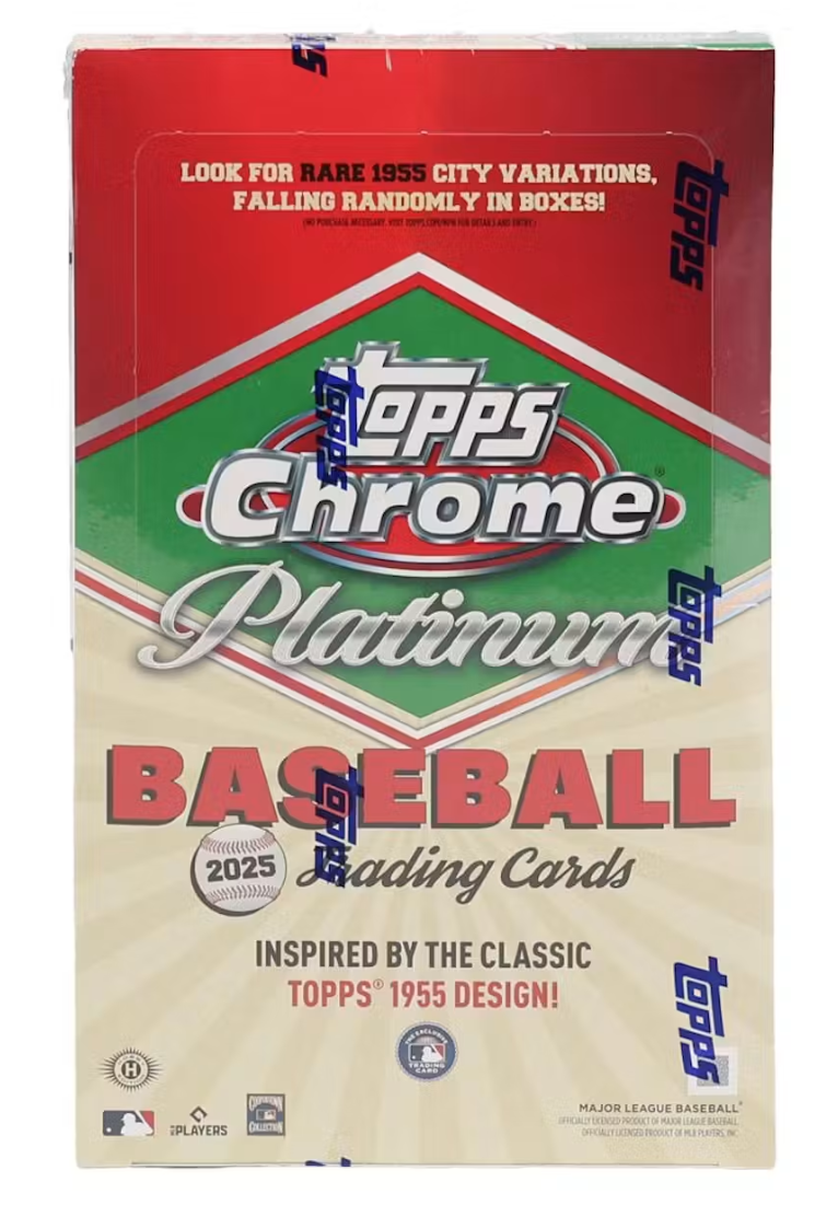 topps chrome rare cards 2025 Topps Chrome Platinum `55 Baseball Hobby Box – JB's Sports Cards