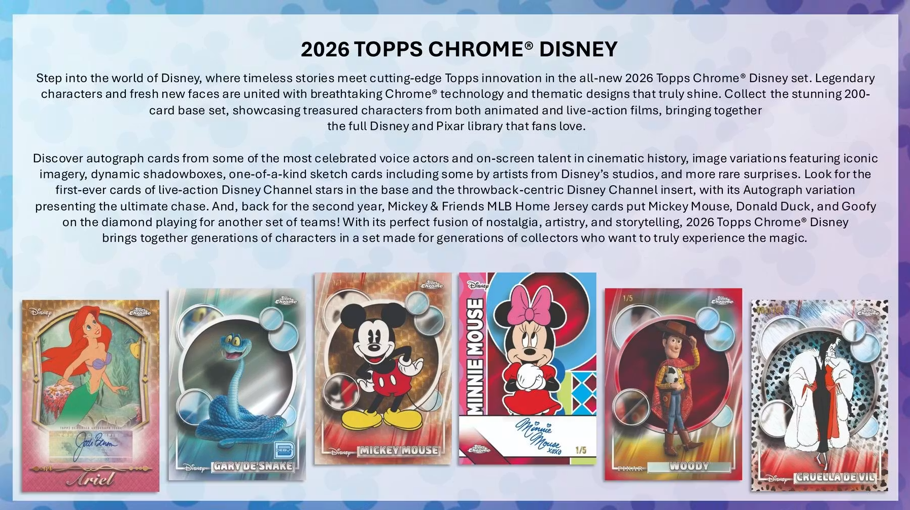 2026 Topps Chrome Disney Mega Box – JB's Sports Cards 2026 Topps Chrome Disney Mega Box – JB's Sports Cards