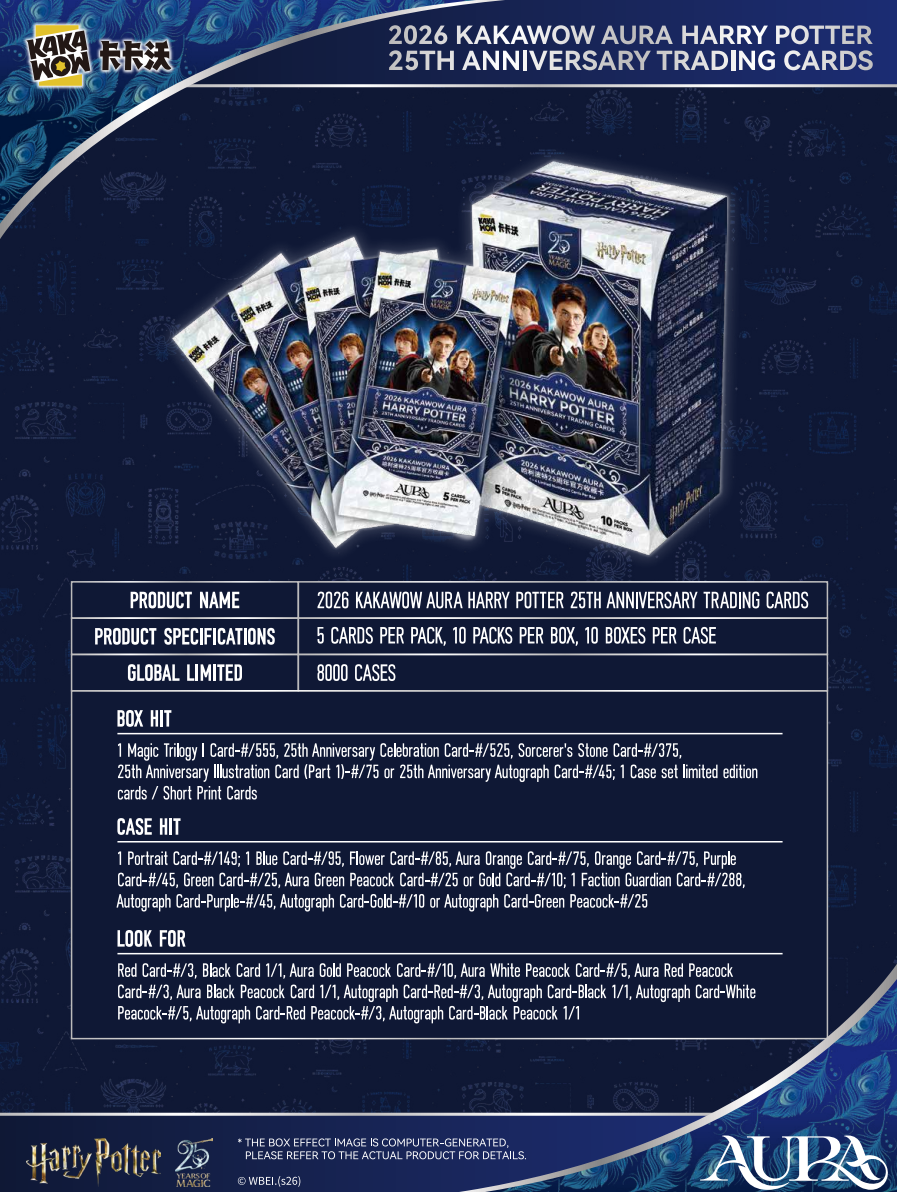 2026 Kakawow Harry Potter Aura Hobby Box – JB's Sports Cards