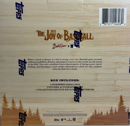 2025 Topps x Bob Ross The Joy Of Baseball Collectors Edition Box