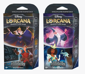 Disney Lorcana: Rise of the Floodborn Starter Deck (Set of 2)