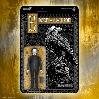 Super7 Edgar Allan Poe (Grayscale) Collectible Action Figure