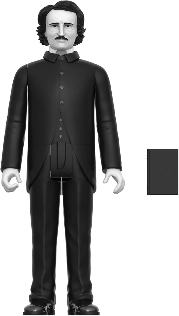 Super7 Edgar Allan Poe (Grayscale) Collectible Action Figure