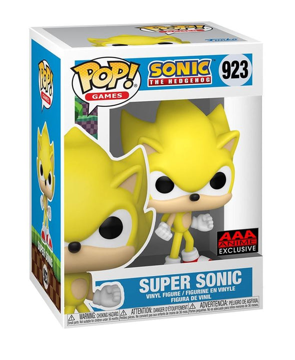 Funko Pop!-Games-Sonic The Hedgehog-Super Sonic #923 AAA Anime Exclusive