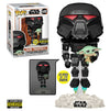 Funko Pop!-Star Wars-The Mandalorian-Dark Trooper With Grogu #488