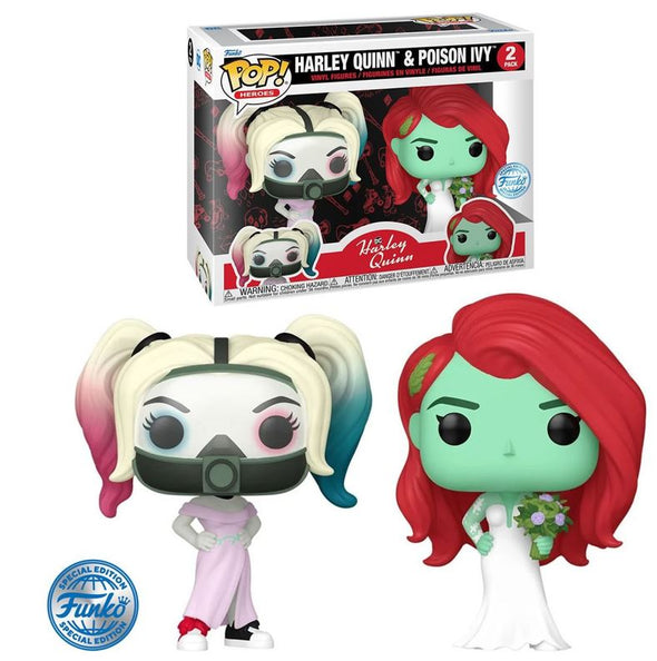 Funko Pop!-Heroes-DC Harley Quinn-Harley Quinn & Poison Ivy 2 Pack