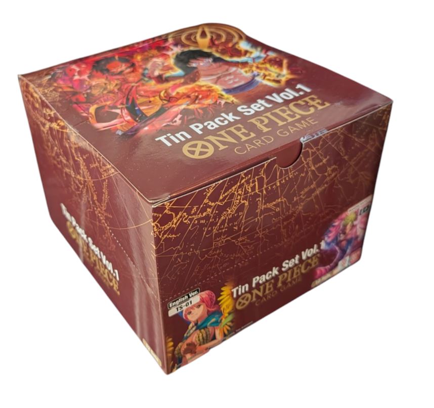 One Piece Tin Pack Set Vol. 1 Display - One Piece Promotion Cards (OP- JB's Sports Cards One Piece Tin Pack Set Vol. 1 Display - One Piece Promotion Cards (OP- JB's Sports Cards