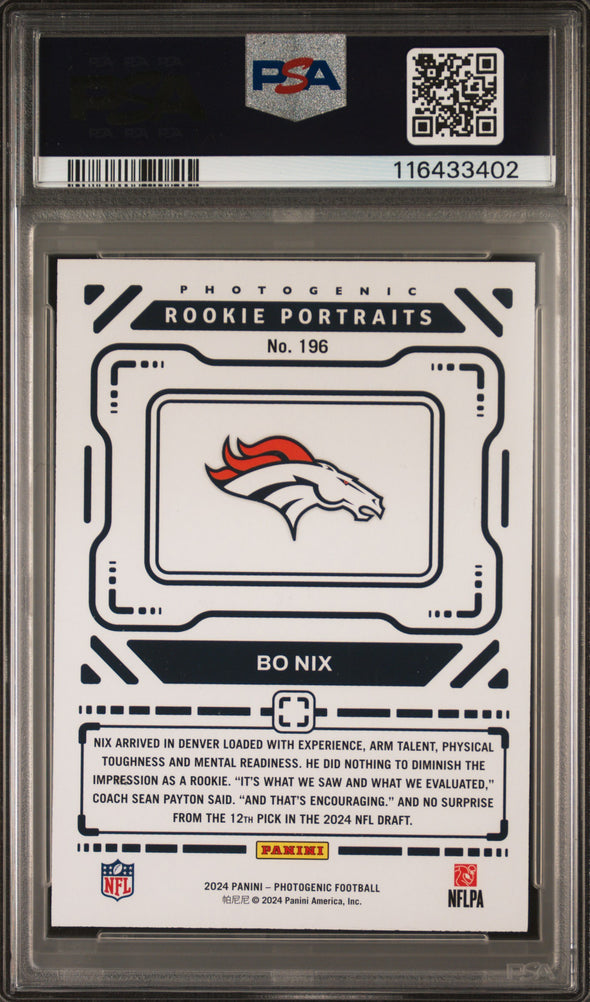 2024 Photogenic Box Nix Rookie Portraits PSA 8