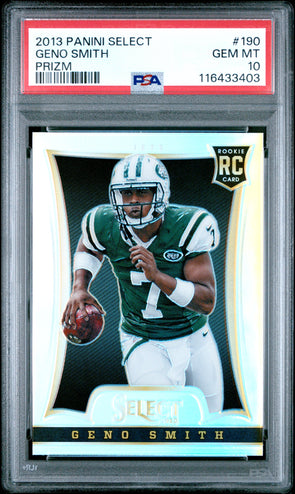 2013 Select Geno Smith Rookie Prizm PSA 10