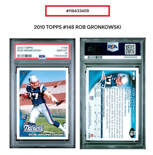 2010 Topps-Rob Gronkowski-Rookie PSA 10