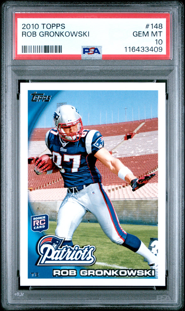 2010 Topps-Rob Gronkowski-Rookie PSA 10