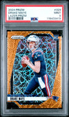 2024 Prizm-Drake Maye #329 Orange Lazer Prizm PSA 9