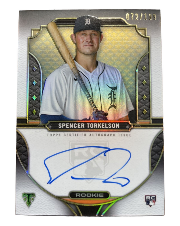 2022 Topps Triple Threads-Spencer Torkelson-Auto # RA-ST #'d 072/199