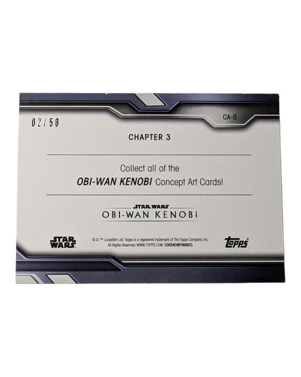 2023 Topps-Obi-Wan Kenobi-Concept Art Chapter 3 #CA-8 #'d 02/50