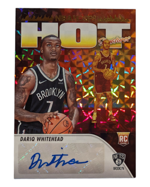 2023-24 Panini Hoops-Dariq Whitehead-Hot Signatures Auto #HSR-DW Rookie