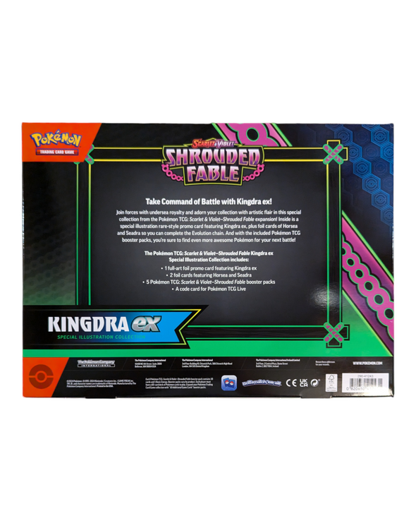 Pokemon Scarlet & Violet Shrouded Fable Kingdra Ex & Greninja Ex Special Illustration Collection Box Set Of 2