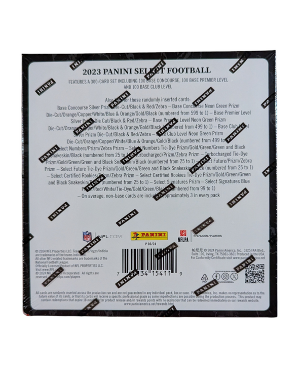 2023 Panini Select Football Mega Box (Black & Red Prizm's)