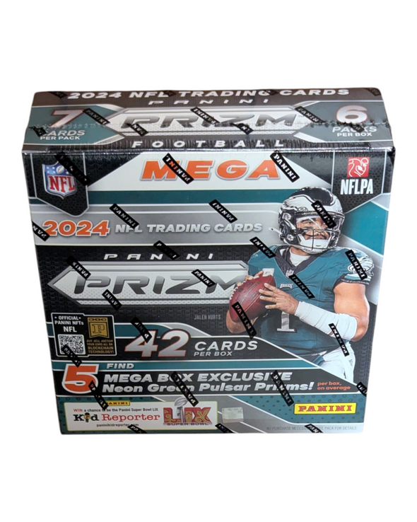 2024 Panini Prizm Football Mega Box (Neon Green Pulsar Prizm's)