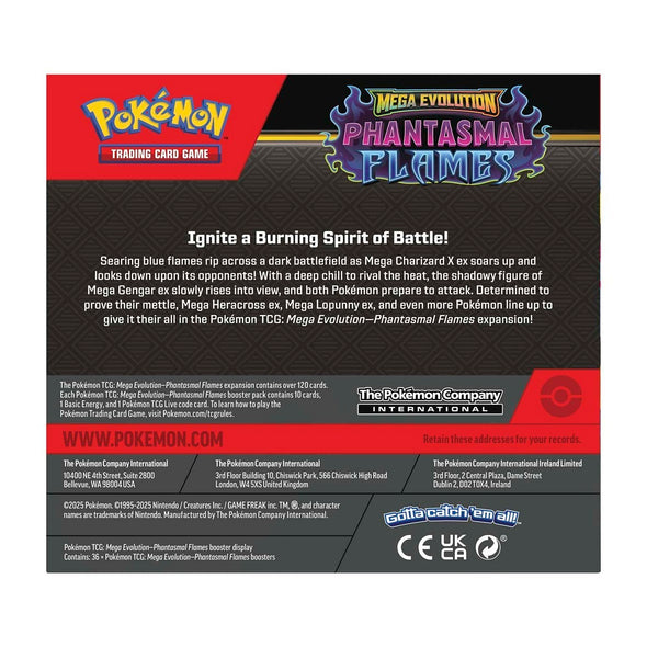 Pokémon TCG: Mega Evolution-Phantasmal Flames Booster Display Box (Pre-Order)