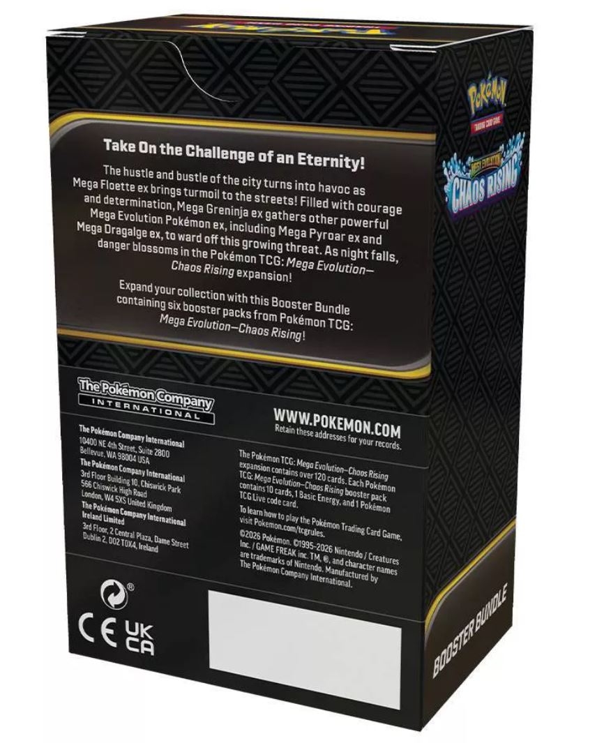 Pokémon TCG: Mega Evolution # 4-Chaos Rising Booster Bundle Box (Pre-O –  JB's Sports Cards