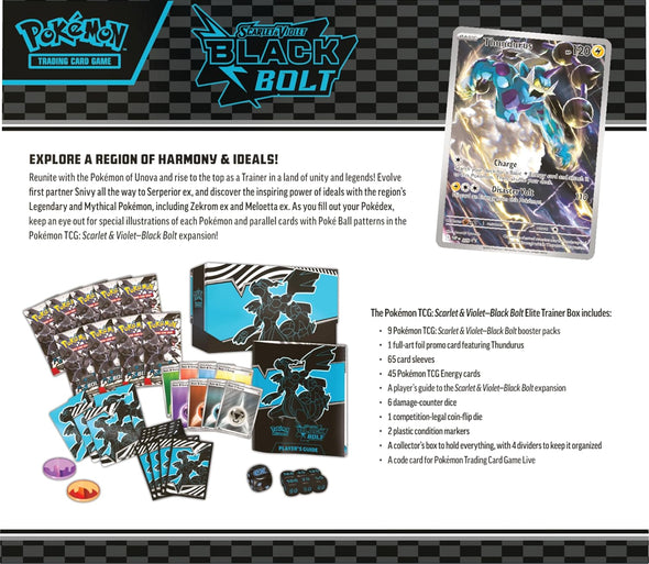 Pokemon Scarlet & Violet Black Bolt Elite Trainer Box