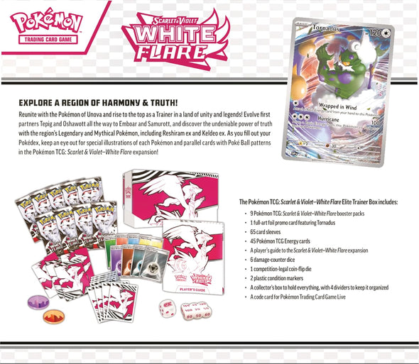 Pokemon Scarlet & Violet White Flare Elite Trainer Box
