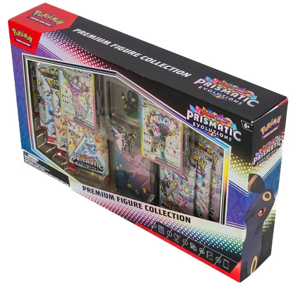 Pokémon Scarlet & Violet Prismatic Evolutions Premium Figure Collection Box