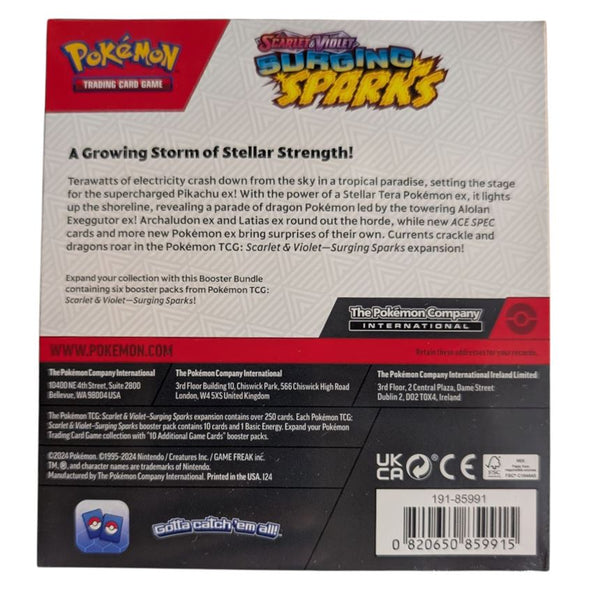 Pokemon Scarlet & Violet Surging Sparks Booster Bundle Box