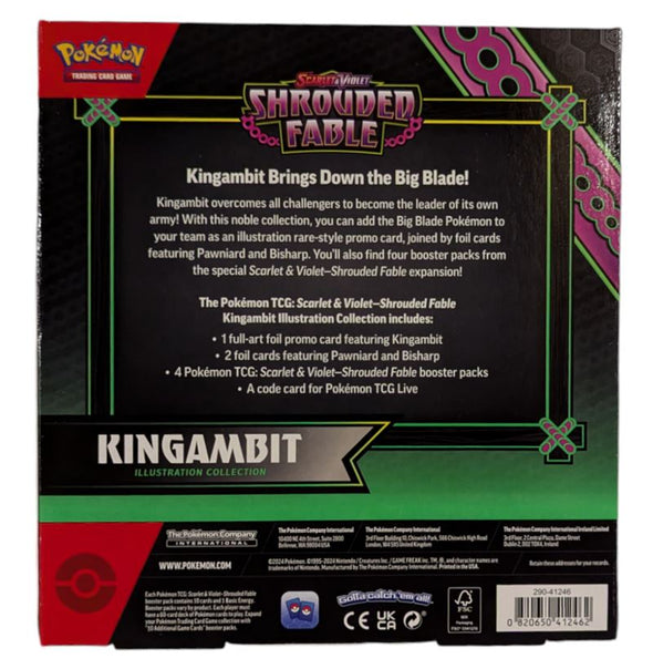 Pokemon Scarlet & Violet Shrouded Fable Kingambit Illustration Collection Box