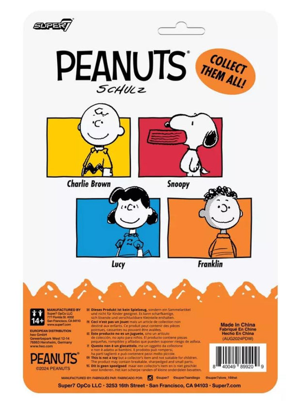 Super7 ReAction Peanuts Wave 7 Franklin Collectible Figure