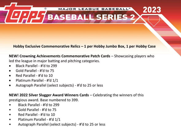 2023 Topps Series 2 Baseball Jumbo Box