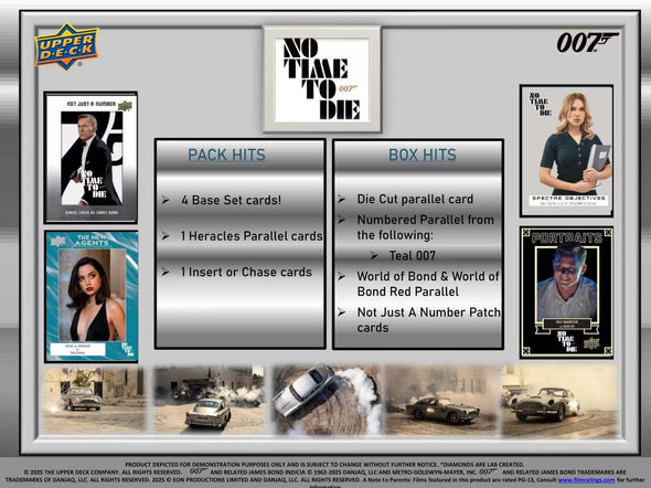 2025 Upper Deck James Bond No Time To Die Hobby Box