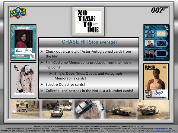 2025 Upper Deck James Bond No Time To Die Hobby Box