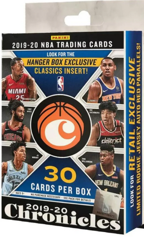2019-20 Panini Chronicles Basketball Factory Sealed Hanger Box