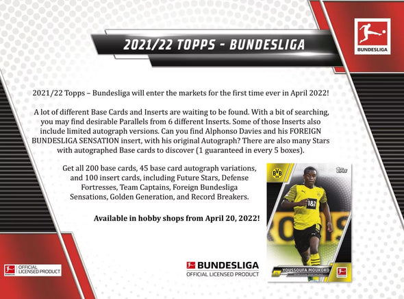 2021-22 Topps Bundesliga Soccer Hobby Box
