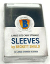 Beckett Shield Large Size Card Storage Sleeves (Semi Rigid)
