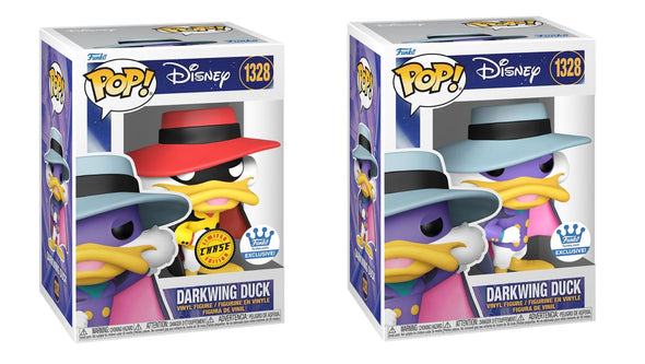 Funko POP!-Disney-Darkwing Duck Chase Bundle #1328 (Funko Exclusive)