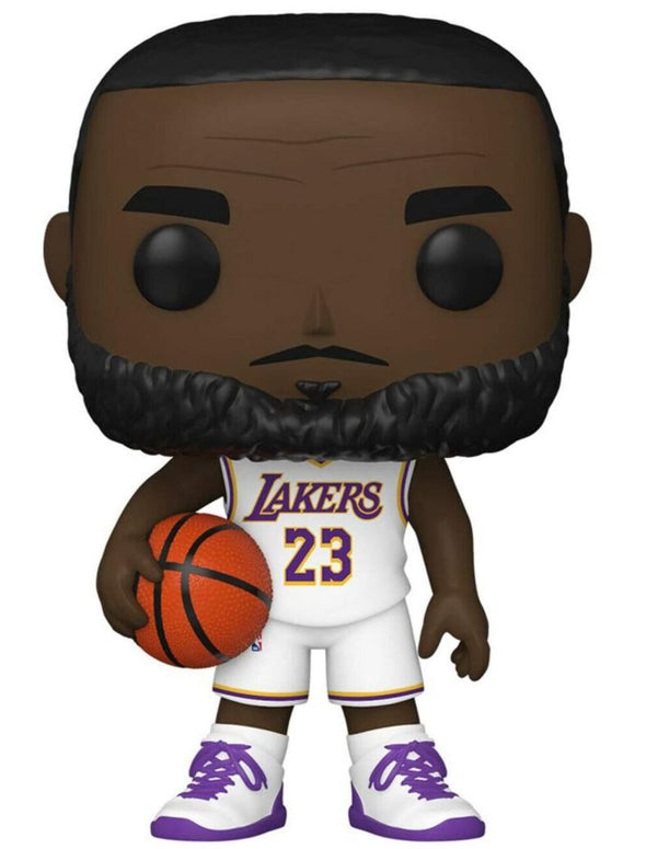 Funko Pop Basketball! Lebron James Los Angeles Alternate Jersey #90 Pop Sports NBA Action Figure (Bundled with Funko Pop Protector #2 )