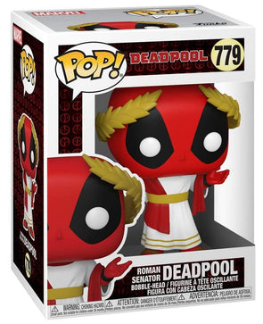 Funko Pop! Marvel: Deadpool 30th - Roman Senator Deadpool (Incased w/protective case)