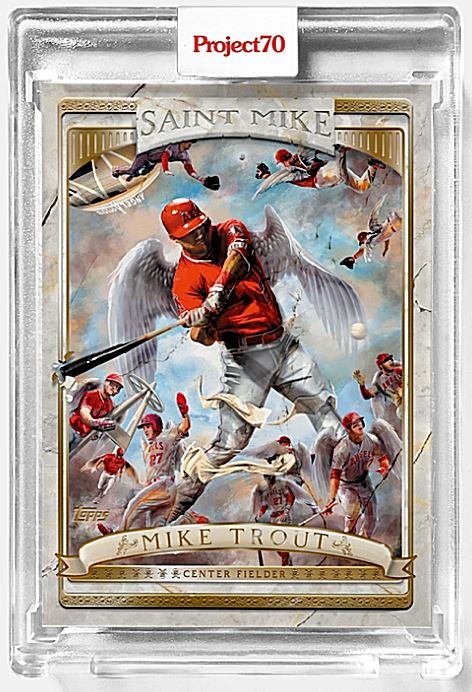 Mike  Trout  直筆サインカード　project 70 Mike Trout Topps Project70 Card – Art of Chuck Styles