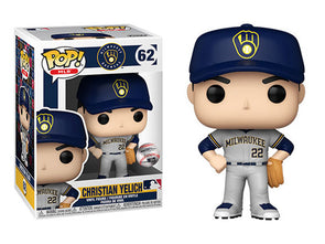 Funko Pop! MLB: Christian Yelich # 62 (Includes Box Protective Case)